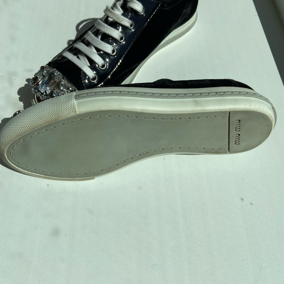 Miu miu rhinestone sneakers size 7 - Picture 4 of 4